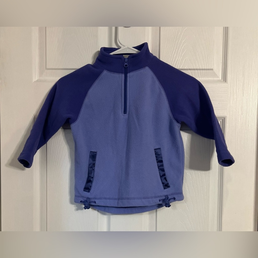 New Legends Girls Size S(4) Purple Fleece Quarter Zip Jacket